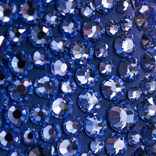 Preciosa Blue Violet AB flat back rhinestone crystal non hotfix