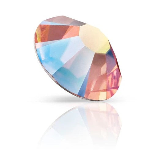Preciosa Rose Peach AB flat back rhinestone crystal non hotfix