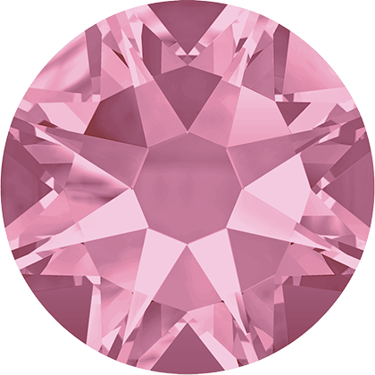 Swarovski Light Rose flat back rhinestone crystal non hotfix