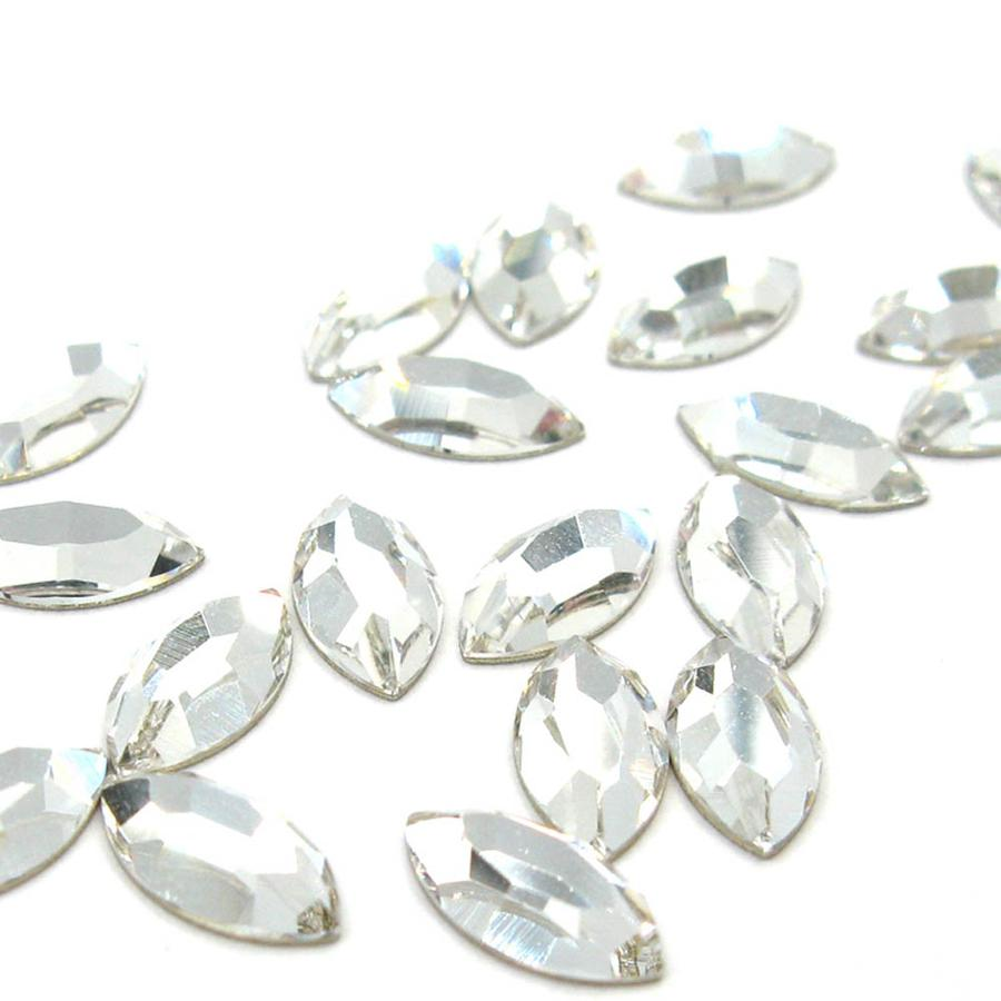 Swarovski Navette shape flat back rhinestone crystal non hotfix