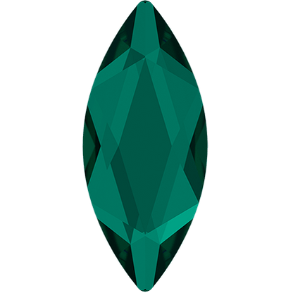 Swarovski Marquise shape flat back rhinestone crystal non hotfix in Emerald color