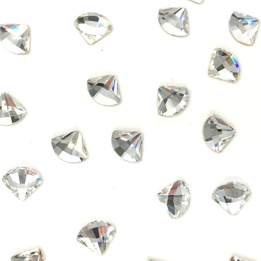 Swarovski Fan shape flat back rhinestone crystal non hotfix