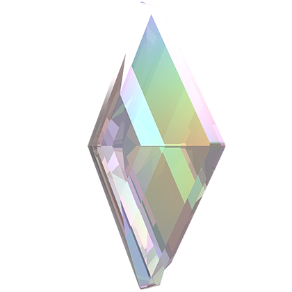 Swarovski Diamond shape flat back rhinestone crystal AB non hotfix