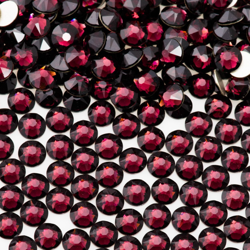 Swarovski Burgundy flat back rhinestone crystal non hotfix