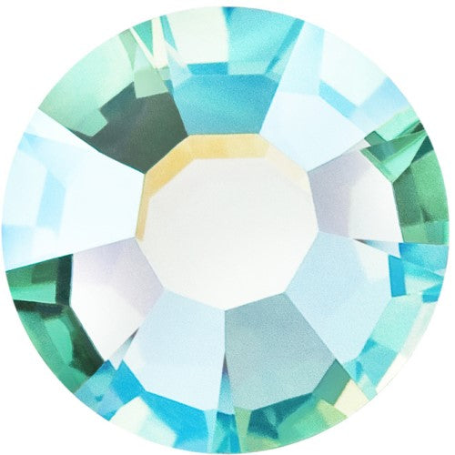 Preciosa Caribbean Sea AB flat back rhinestone crystal non hotfix