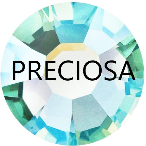 Preciosa Caribbean Sea AB flat back rhinestone crystal non hotfix