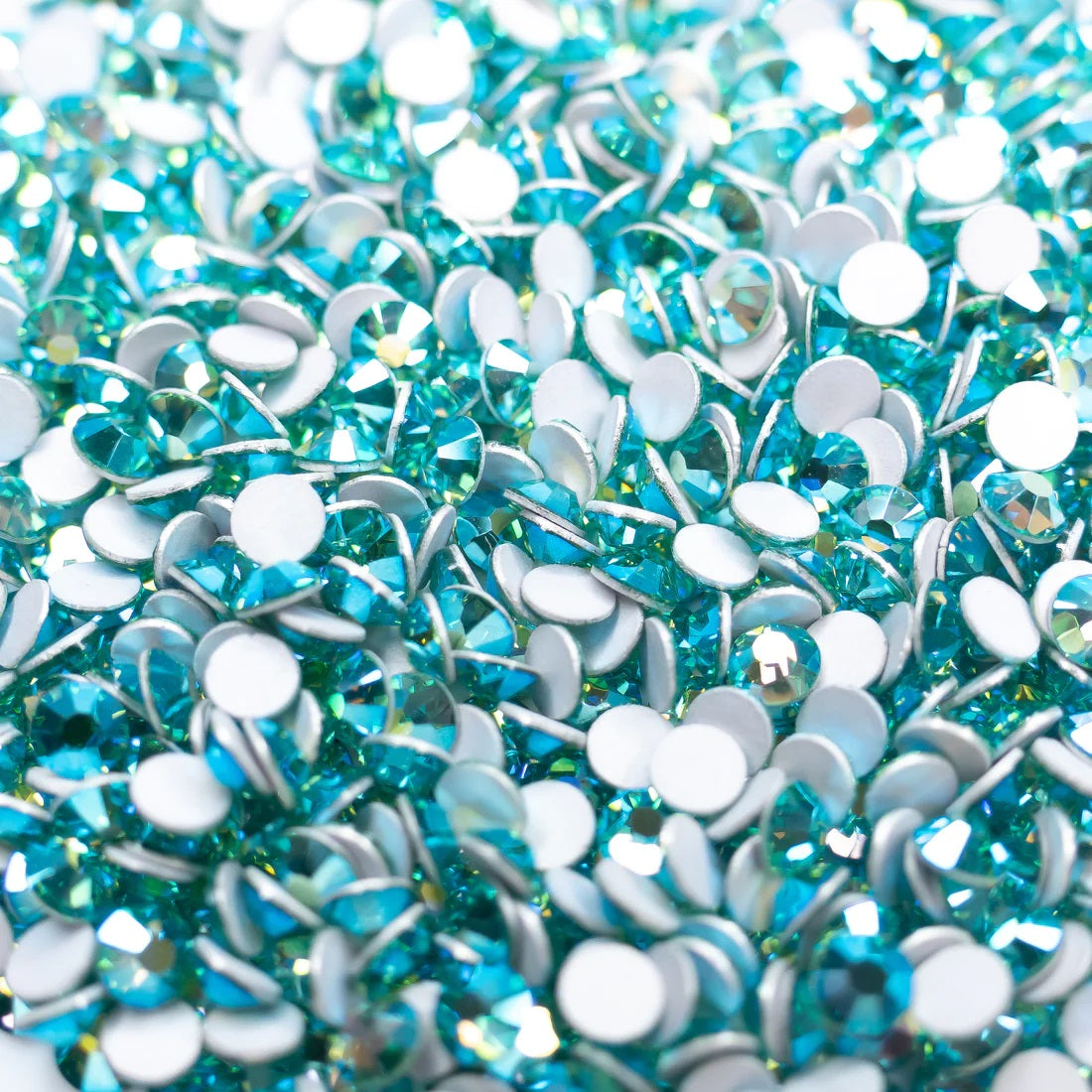 Preciosa Caribbean Sea AB flat back rhinestone crystal non hotfix