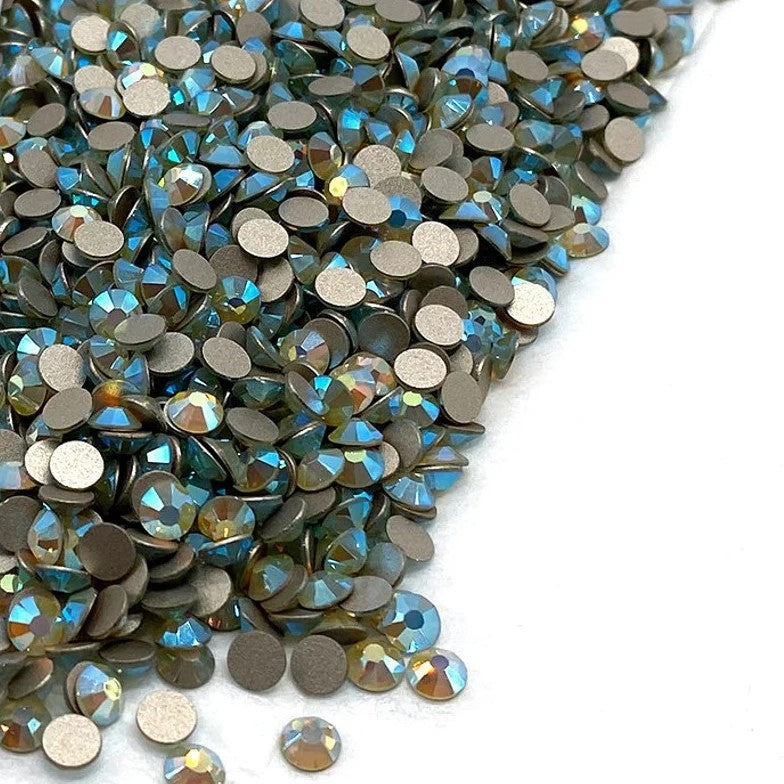 Preciosa Chrysolite Opal AB flat back rhinestone crystal non hotfix