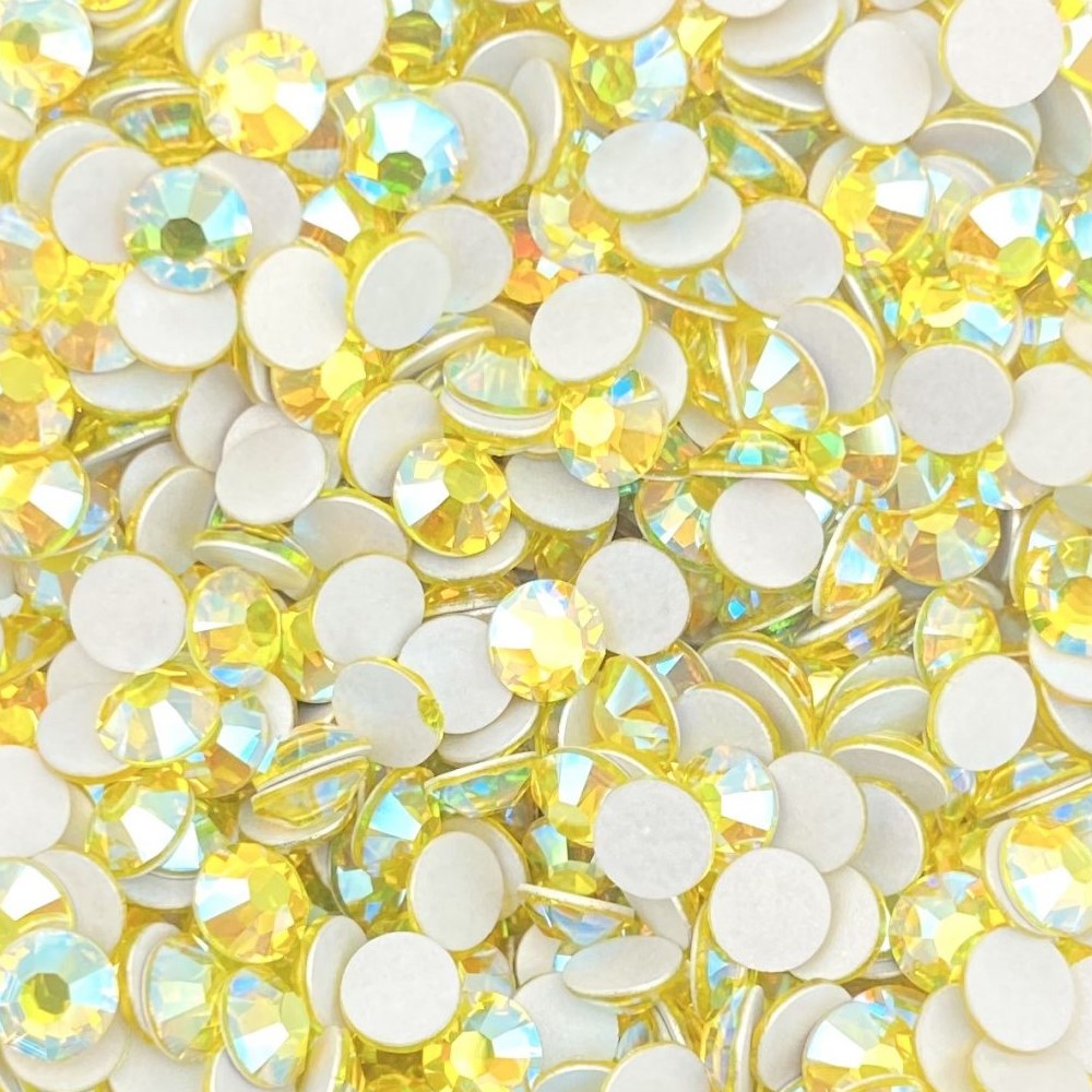 Preciosa Citrine AB flat back rhinestone crystal non hotfix