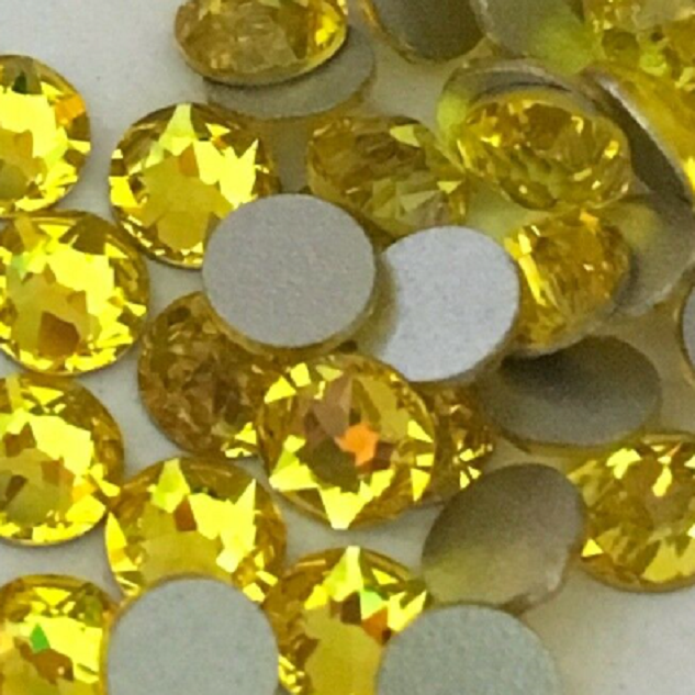 Swarovski Citrine flat back rhinestone crystal non hotfix