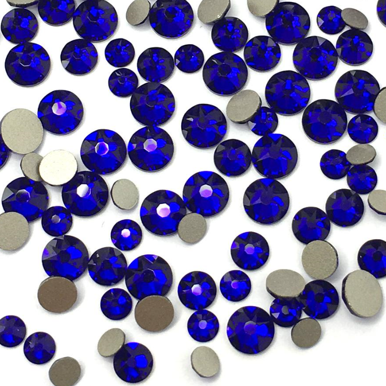 Swarovski Cobalt flat back rhinestone crystal non hotfix