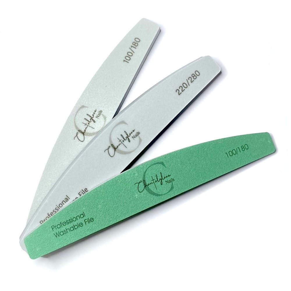 Nail Files and Buffers with fine, coarse, medium and extra fine Grit