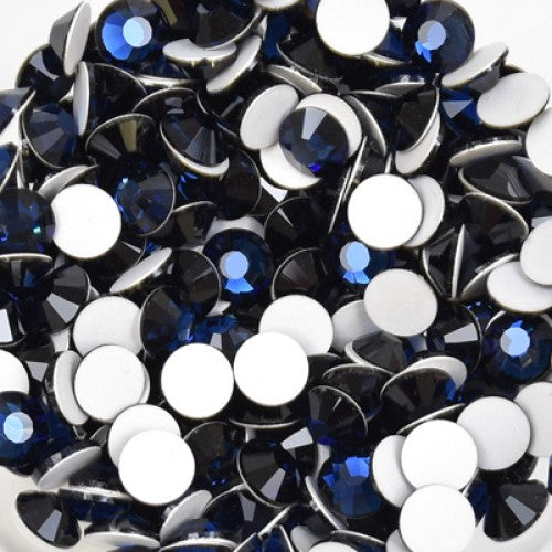 Preciosa Dark Indigo flat back rhinestone crystal non hotfix