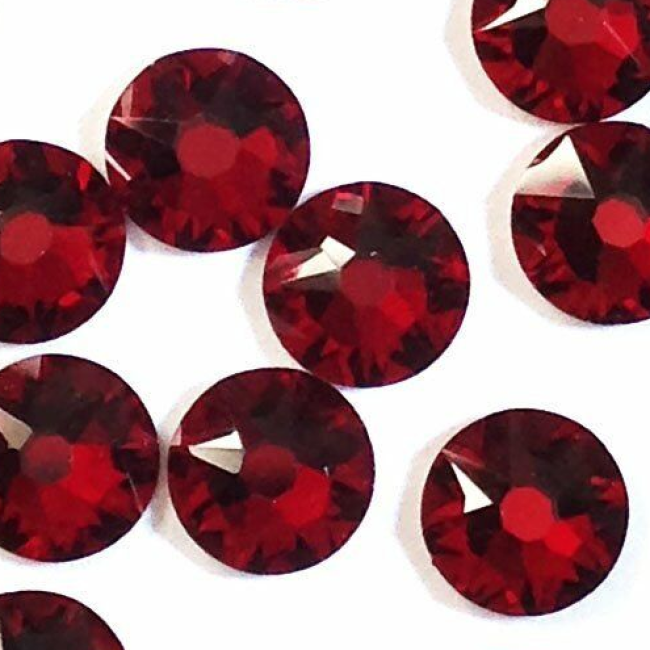 Swarovski Dark Red flat back rhinestone crystal non hotfix