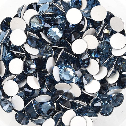 Preciosa Denim Blue flat back rhinestone crystal non hotfix
