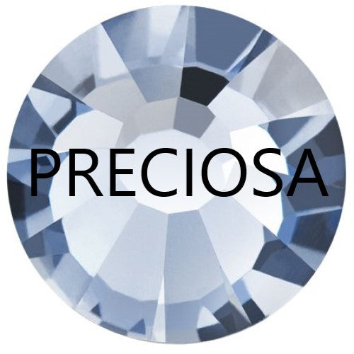 Preciosa Denim Blue flat back rhinestone crystal non hotfix