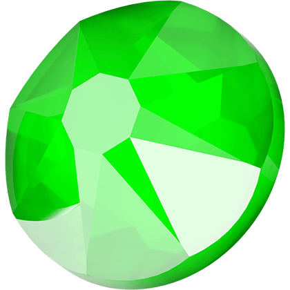 Swarovski Electric Green flat back rhinestone crystal non hotfix