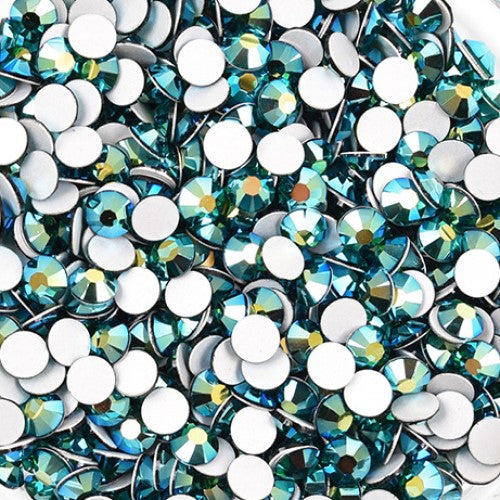 Preciosa Emerald AB flat back rhinestone crystal non hotfix