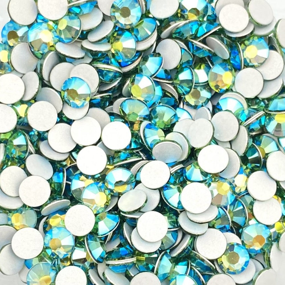 Preciosa Erinite AB flat back rhinestone crystal non hotfix