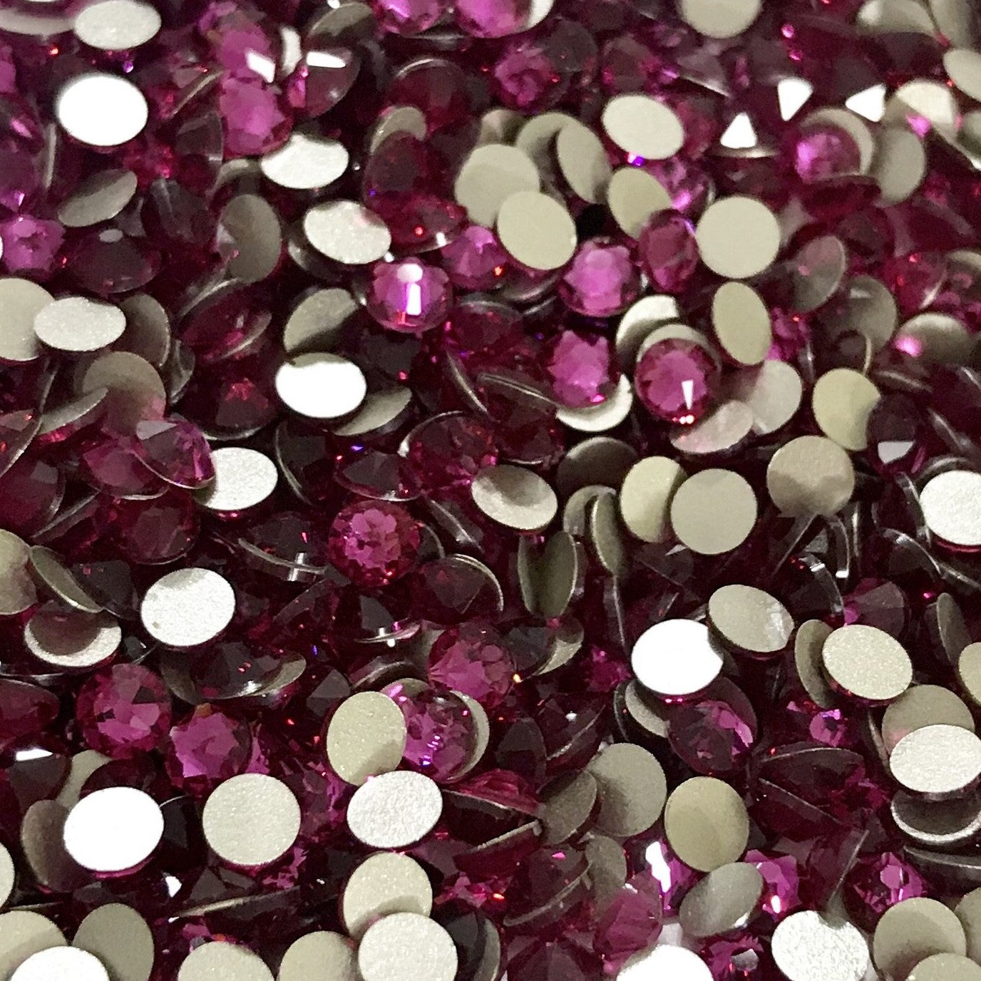 Swarovski Fuchsia flat back rhinestone crystal non hotfix