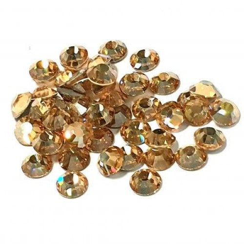 Preciosa Golden Honey flat back rhinestone crystal non hotfix
