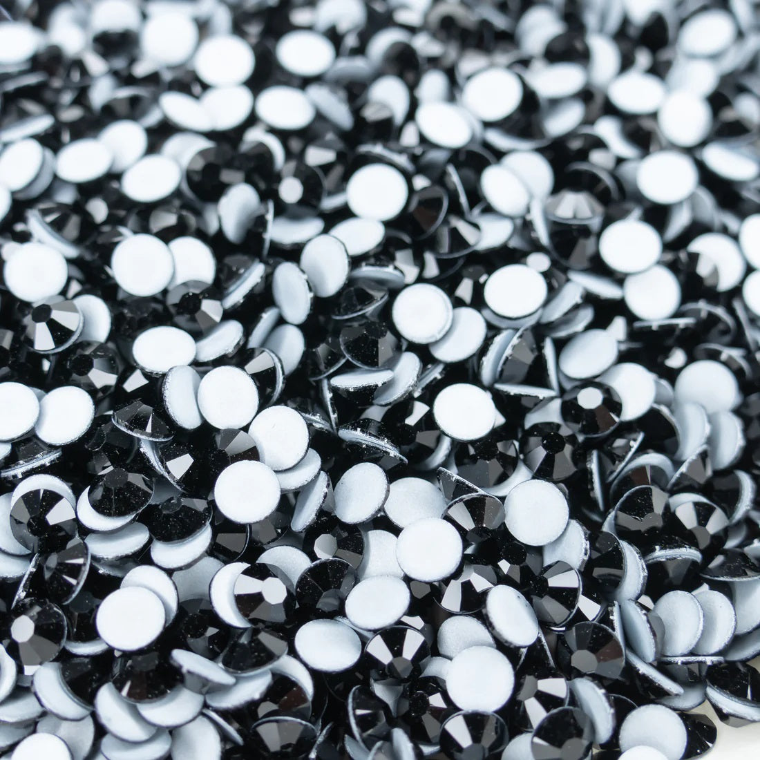 Preciosa Jet flat back rhinestone crystal non hotfix