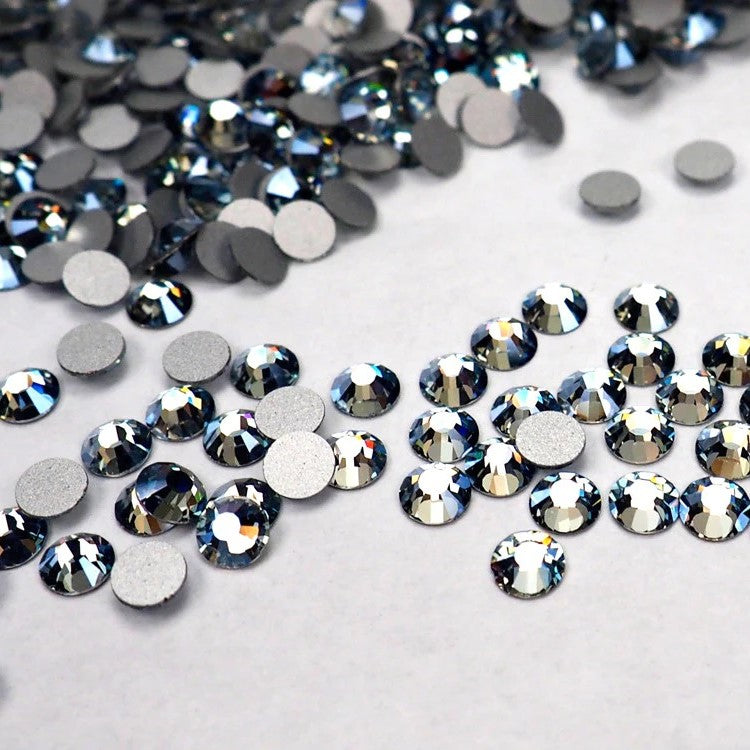 Preciosa Lagoon flat back rhinestone crystal non hotfix