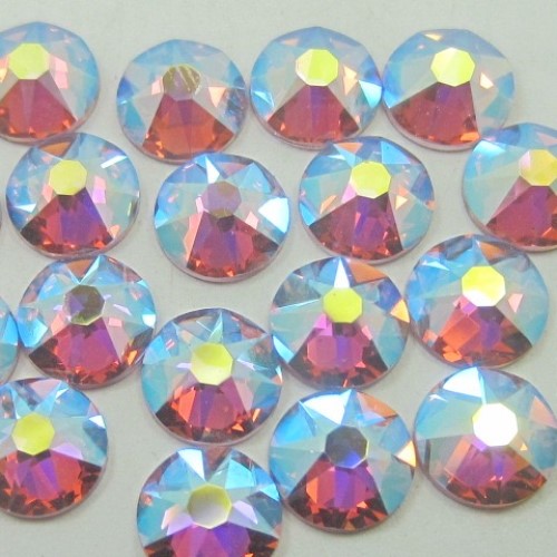 Preciosa Light Amethyst AB flat back rhinestone crystal non hotfix