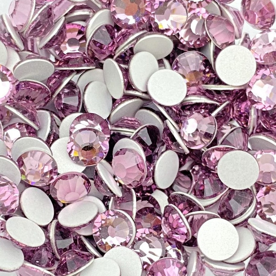Preciosa Light Amethyst flat back rhinestone crystal non hotfix