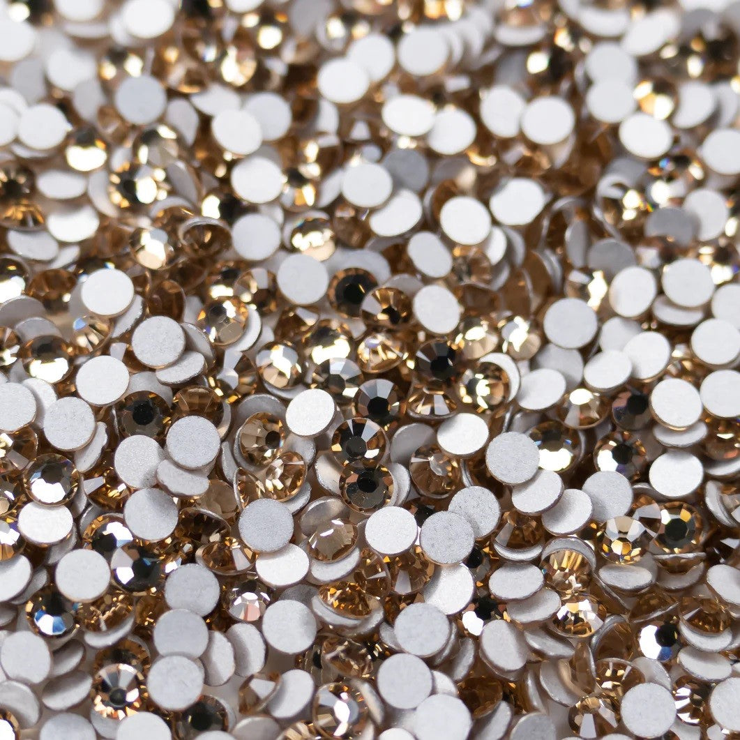 Preciosa Light Colorado Topaz flat back rhinestone crystal non hotfix