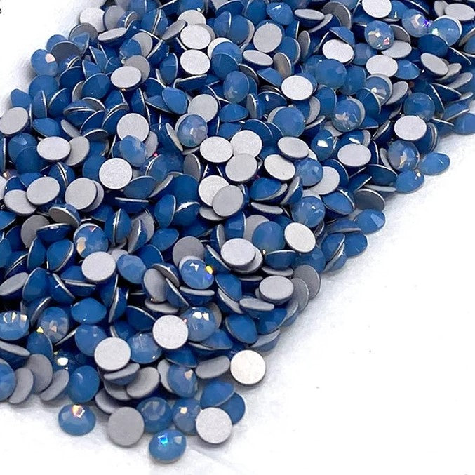 Preciosa Light Sapphire Opal flat back rhinestone crystal non hotfix