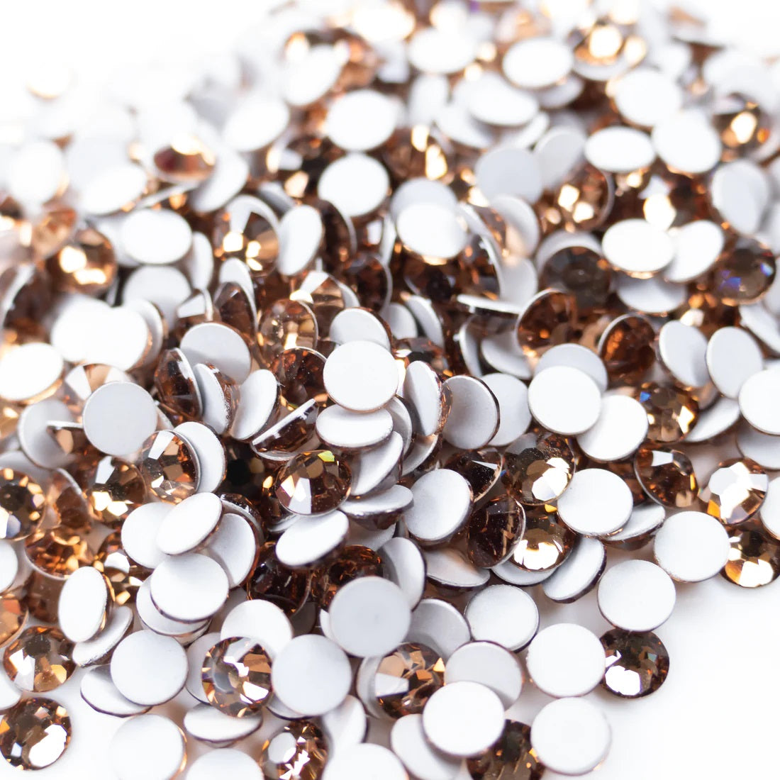 Preciosa Light Smoked Topaz flat back rhinestone crystal non hotfix