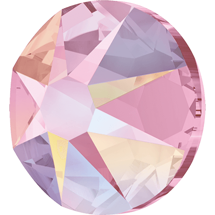 Swarovski Light Rose AB flat back rhinestone crystal non hotfix