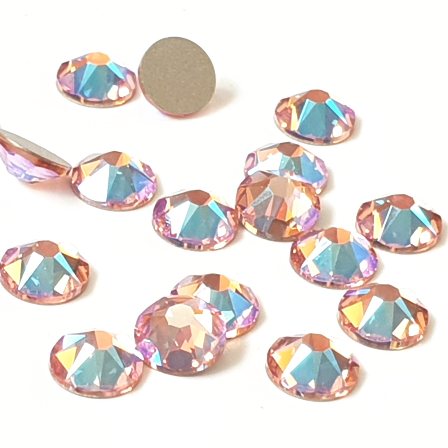 Swarovski Light Rose Shimmer flat back rhinestone crystal non hotfix