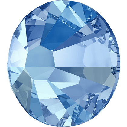 Swarovski Light Sapphire Shimmer flat back rhinestone crystal non hotfix