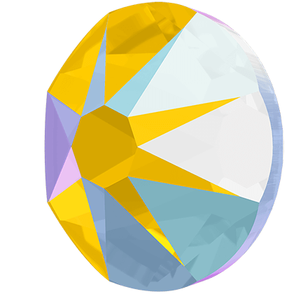 Swarovski Light Topaz Shimmer flat back rhinestone crystal non hotfix