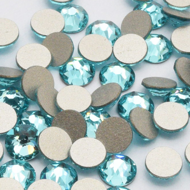 Swarovski Light Turquoise flat back rhinestone crystal non hotfix