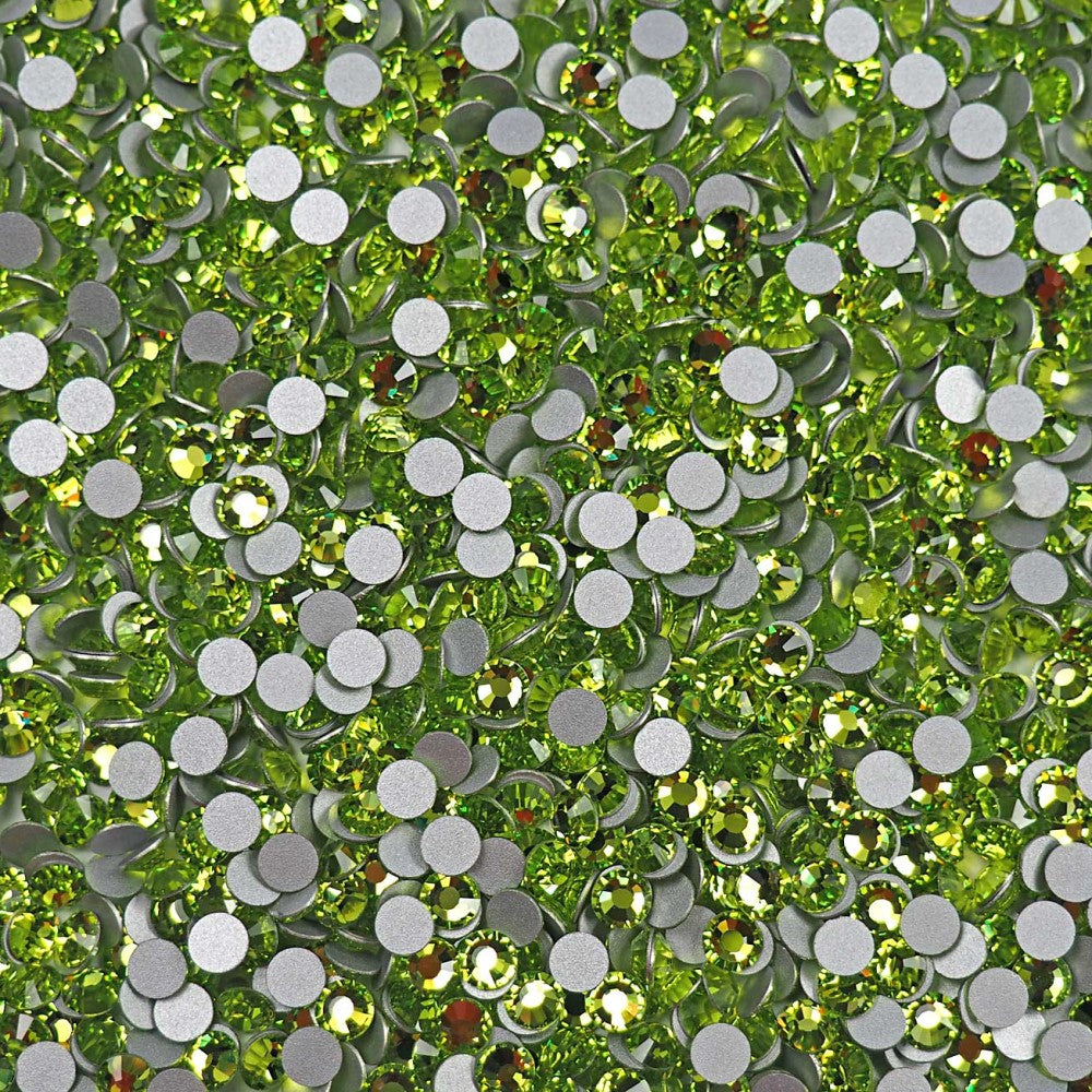 Preciosa Limecicle flat back rhinestone crystal non hotfix