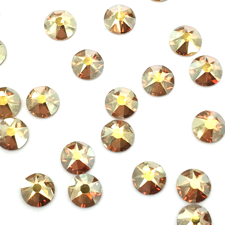 Swarovski Metallic Sunshine flat back rhinestone crystal non hotfix