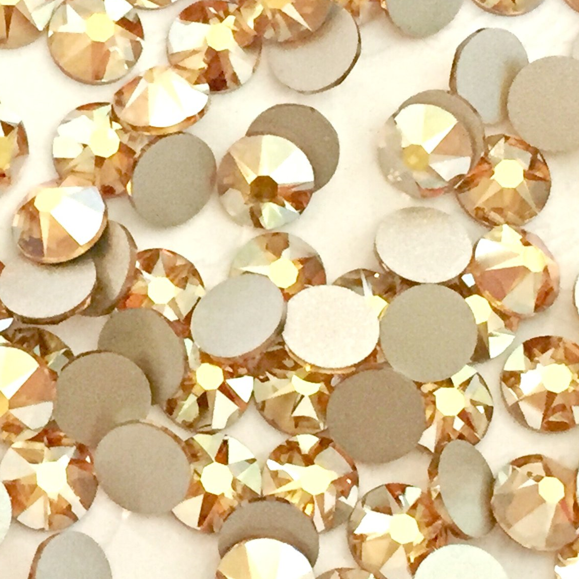 Swarovski Metallic Sunshine flat back rhinestone crystal non hotfix