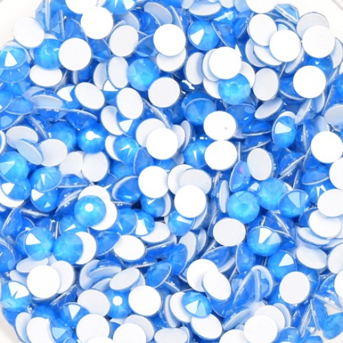 Preciosa Neon Blue flat back rhinestone crystal non hotfix