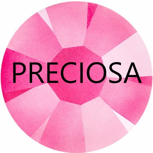 Preciosa Neon Pink flat back rhinestone crystal non hotfix