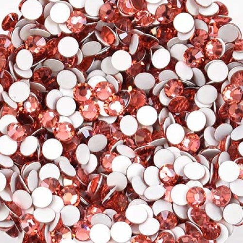 Preciosa Padparadscha flat back rhinestone crystal non hotfix