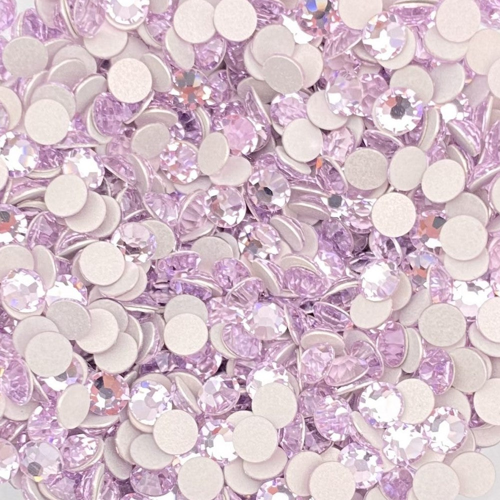Preciosa Pale Lilac flat back rhinestone crystal non hotfix