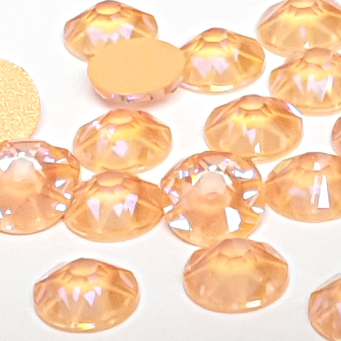 Swarovski Peach DeLite flat back rhinestone crystal non hotfix