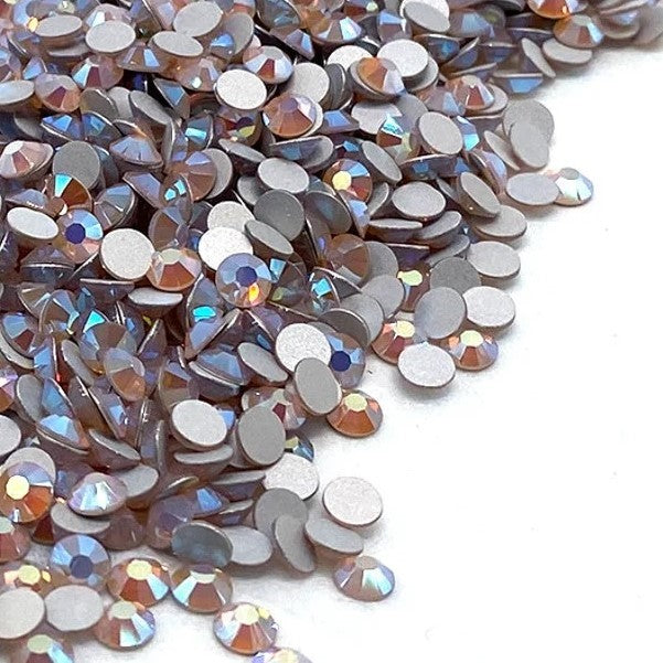 Preciosa Rose Opal AB flat back rhinestone crystal non hotfix