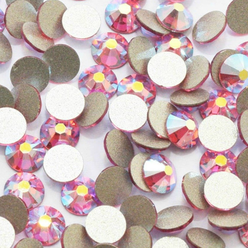 Swarovski Rose AB flat back rhinestone crystal non hotfix
