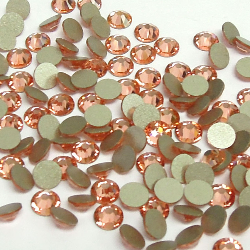 Swarovski Rose Peach flat back rhinestone crystal non hotfix