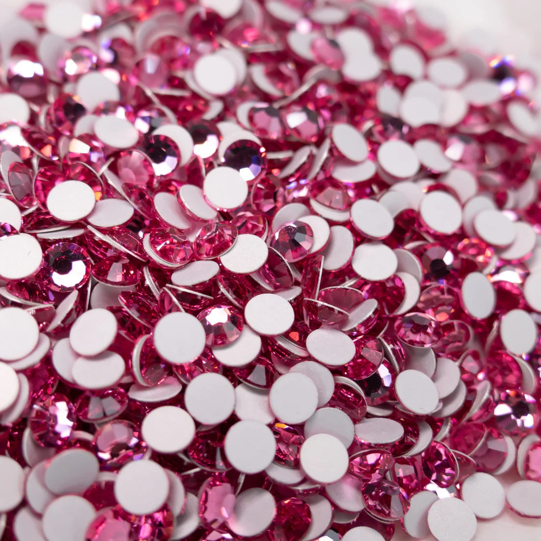 Preciosa Rose flat back rhinestone crystal non hotfix