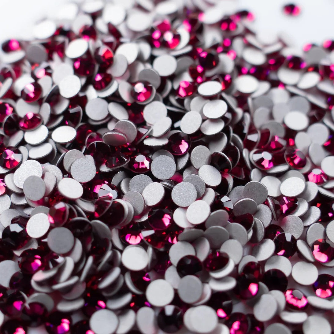 Preciosa Ruby flat back rhinestone crystal non hotfix